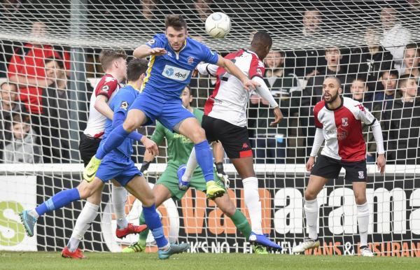 Lloyd Dawes rises high at Woking