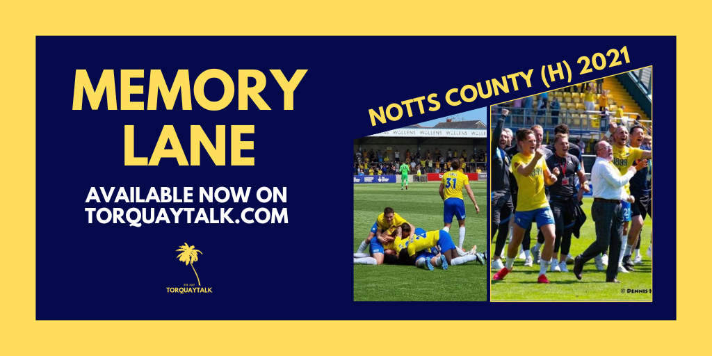 MEMORY LANE – Notts County (h) 2021 by Steve&nbsp;Harris